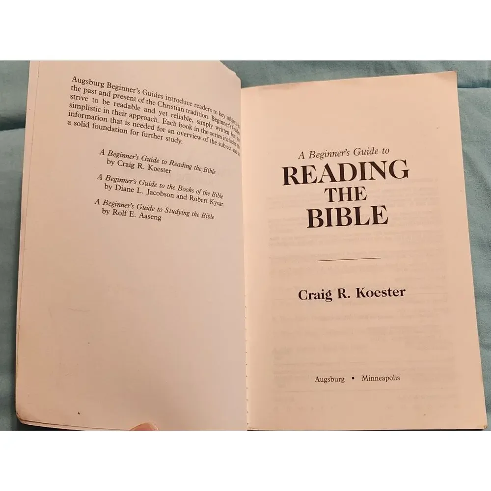 Book | A Beginner’s Guide to Reading the Bible by C.R.K. Vintage | 1991
